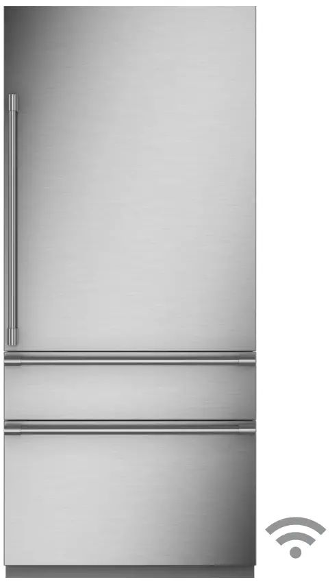 ZIC363NBVRH 36 Inch Commercial Style Bottom Freezer