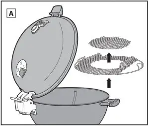 FIG 55 Preparing the Grill for Lighting