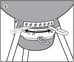 FIG 56 Preparing the Grill for Lighting