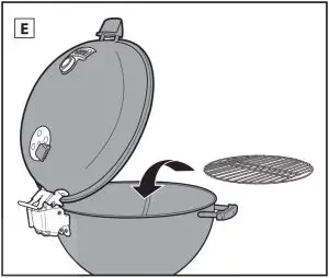 FIG 57 Preparing the Grill for Lighting