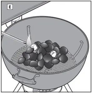FIG 66 Lighting the Charcoal Without a Chimney Starter
