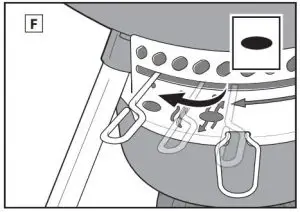 FIG 75 Arranging the Charcoal for Indirect Heat