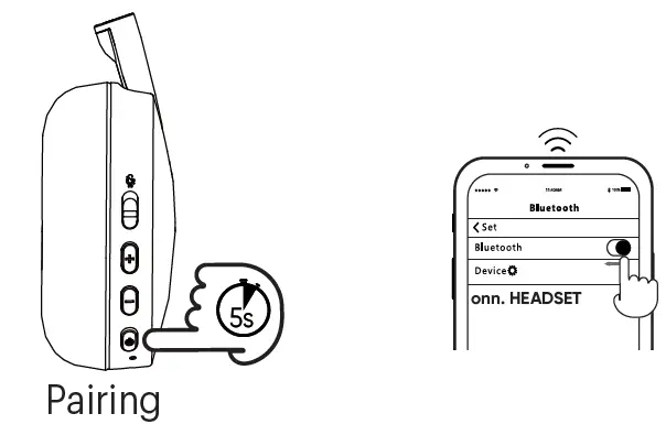 onn-Wireless-On-Ear-Headphones-with-Rotating-Boom-Microphone-FIG-2