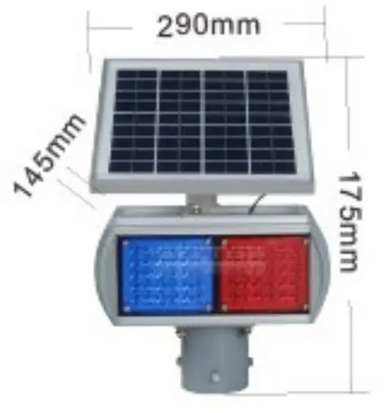 TELRAN 410007 Solar LED Dual Sided Warning Light 2 - fig 4