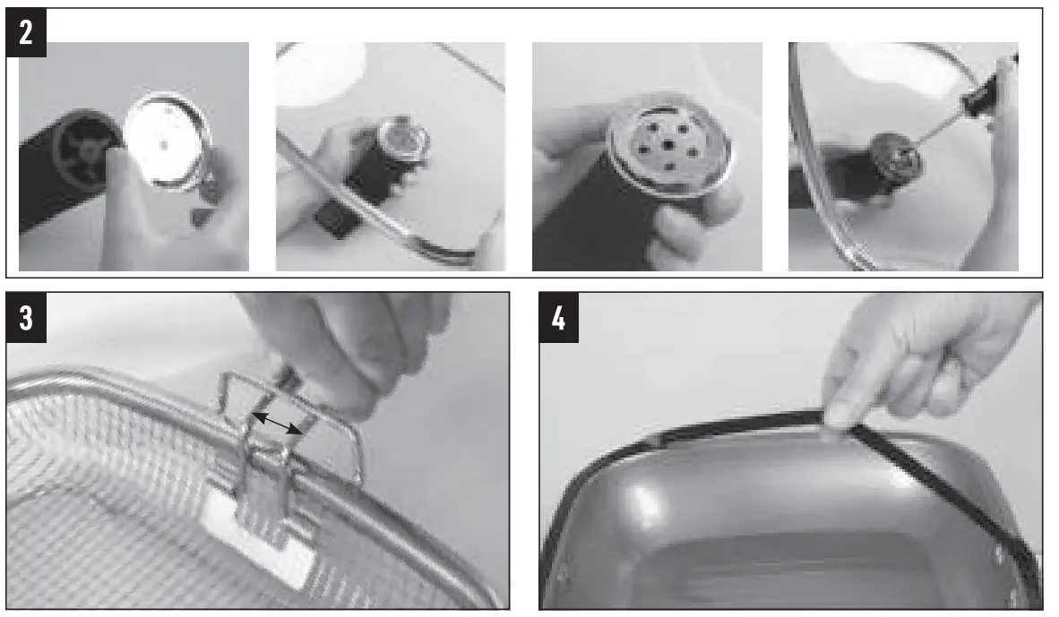 livington M22336 Black Doubletta Deluxe 2 in 1 Revolving Pan-fig2