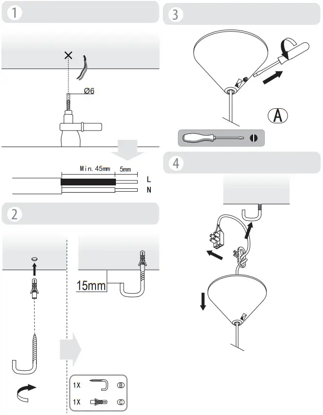 Zipy P110839 Pendant lamp zumaline Casto - Figure 2