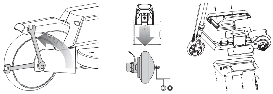 Razor Power Core E90 Sprint Side By Side Stance Electric Hub Motor Scooter - Fig 11