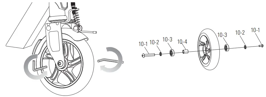 Razor Power Core E90 Sprint Side By Side Stance Electric Hub Motor Scooter - Fig 7