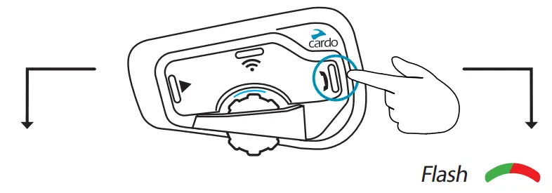 cardo Freecom 4 Plus 4 Way Intercom Communication System - one 2