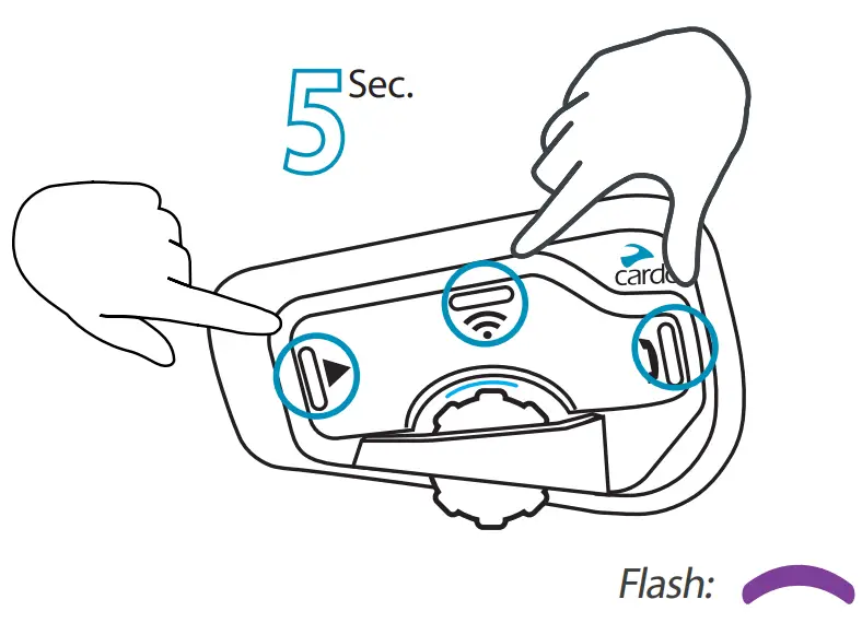 cardo Freecom 4 Plus 4 Way Intercom Communication System -utton any Pr 25