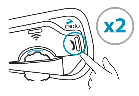 cardo Freecom 4 Plus 4 Way Intercom Communication System -utton any Pr 4