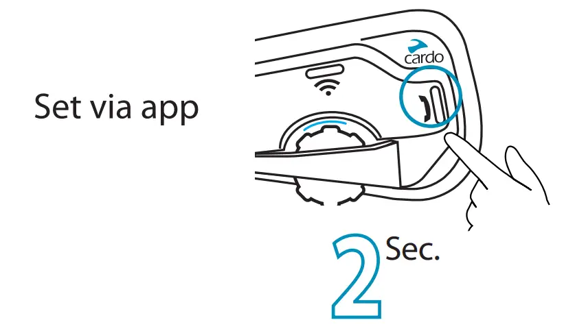 cardo Freecom 4 Plus 4 Way Intercom Communication System -utton any Pr 5