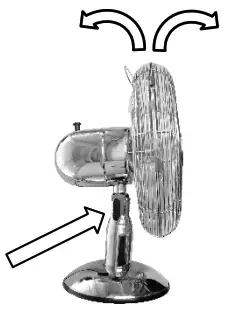 anko YS-1201GD BK (Black) 30cm bench fan - 15