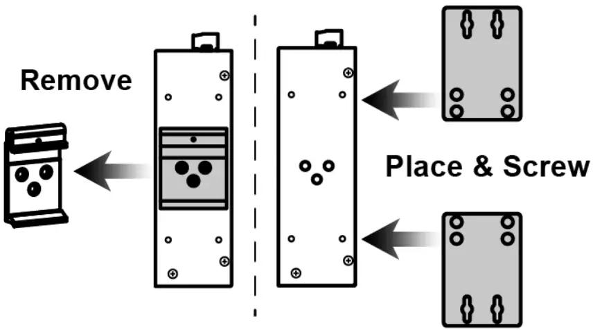 Remove DIN-Rail Bracket