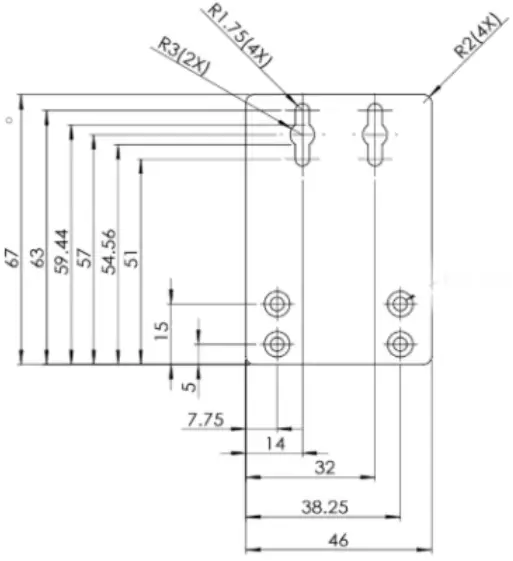 Wall Mounting Bracket Dimensions