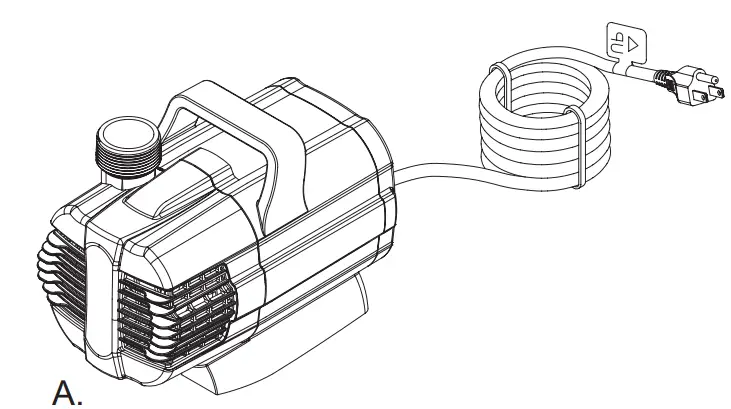 Oase 45421 1650 GPH Waterfall Pump Part Description