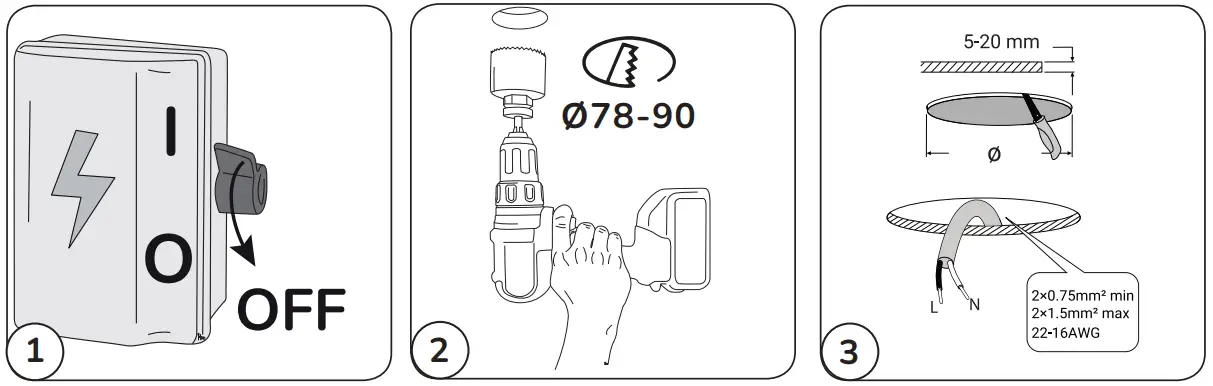 elco 480003 Ellen 230V Ceiling Light-fig4