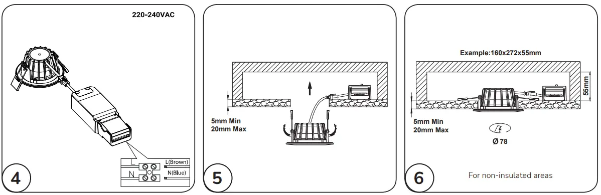 elco 480003 Ellen 230V Ceiling Light-fig5