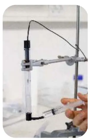 UNISENSE H2S Hydrogen Sulfide Sensors Injecting calibration liquid
