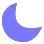 do not disturb icon or purple moon