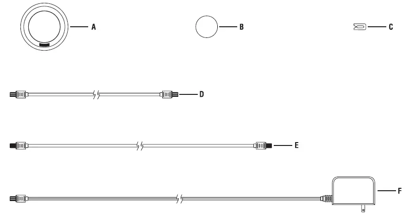 Commercial -PKL004IS3-UL-3-Light-LED Puck-Light-Kit-FIG-2