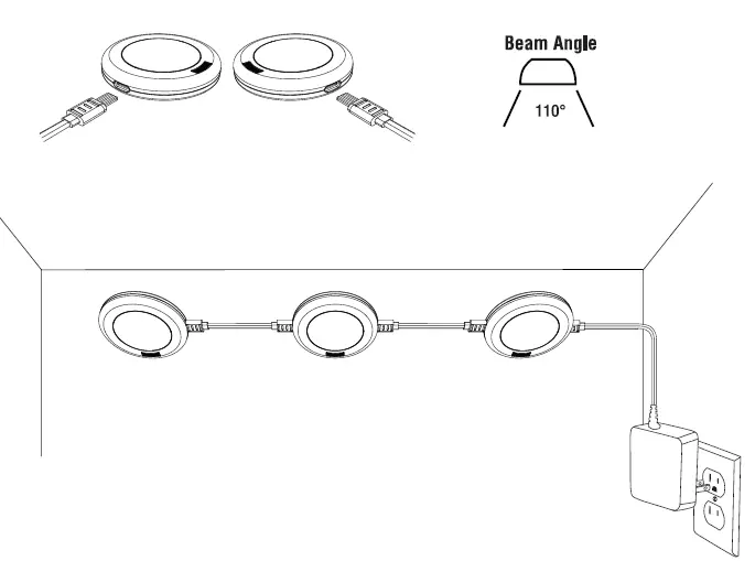 Commercial -PKL004IS3-UL-3-Light-LED Puck-Light-Kit-FIG-6