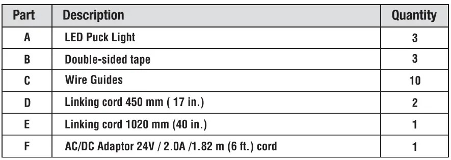 Commercial -PKL004IS3-UL-3-Light-LED Puck-Light-Kit-FIG-9