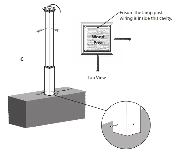 New England Arbors Burton Lamp Post - S T EP S I X 1