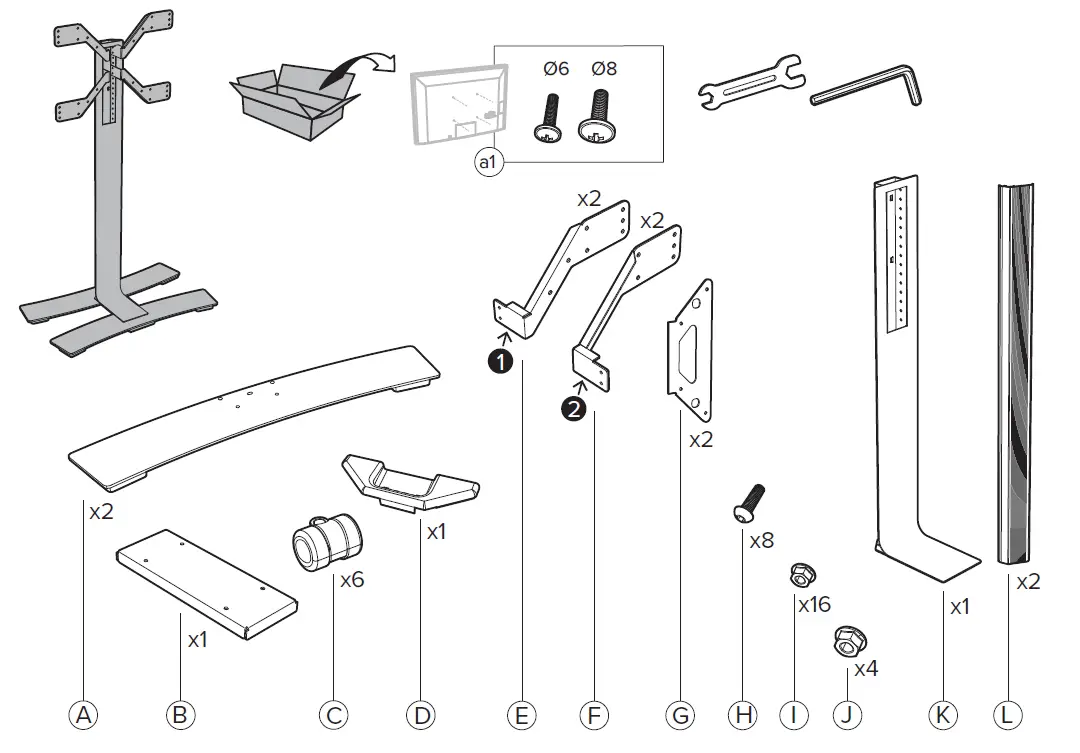 SALAMANDER-DESIGNS-AC-S-XL600-WH-Acadia-Mobile-Stand-fig-3
