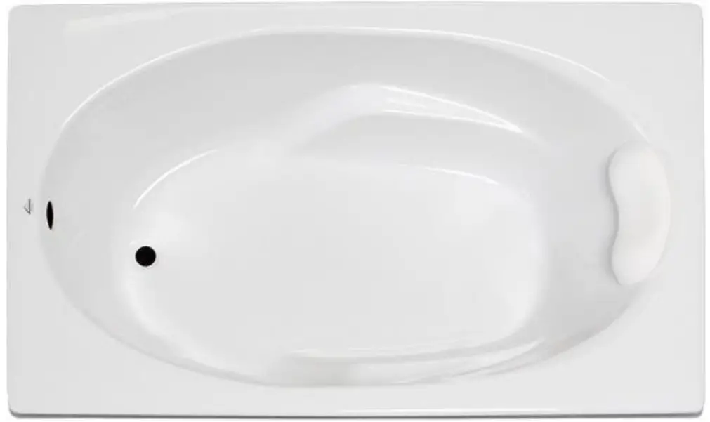 Laurel Mountain 6036FT064 60 Inch x 36 Inch Drop-In Acrylic Soaking Tub