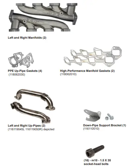 PPE-High-Flow-Exhaust-Manifolds-and-Up-Pipes-Kit-Installation-FIG-2
