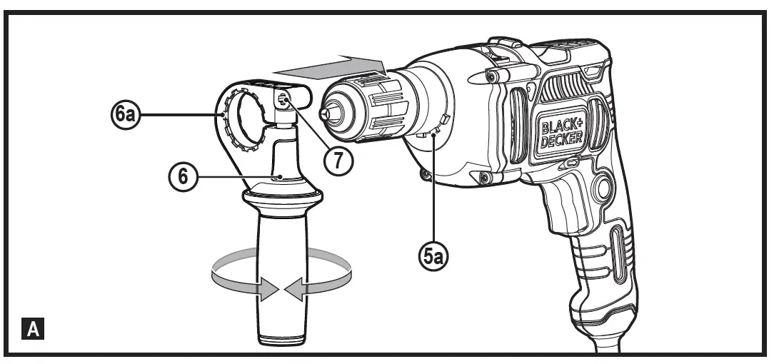 BLACK DECKER BEH850 Hammer Drill 2