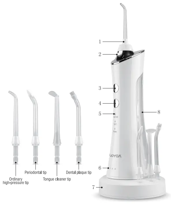 Xiamen Xiamen Jieboya Technology W011 Rechargeable Water Flosser - fig 3Jieboya Technology W011 Rechargeable Water Flosser - fig 3