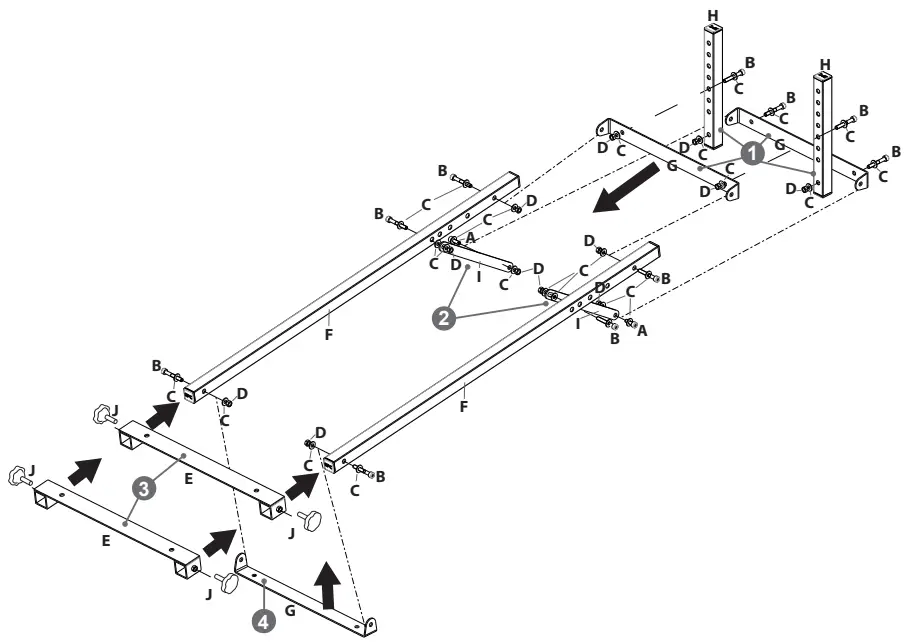 THRUSTMASTER T-Pedals Stand Instruction - fig 1