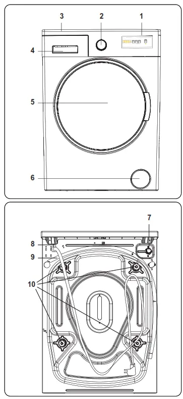 CROWN LW 86T Washing Machine - fig 2sd