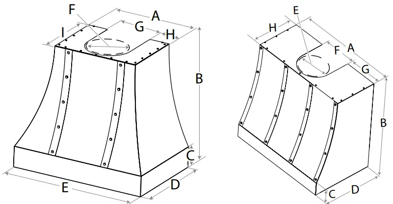 Elica FOG0182625 48 Inch Stainless Steel Wall Mounted Range Hood -