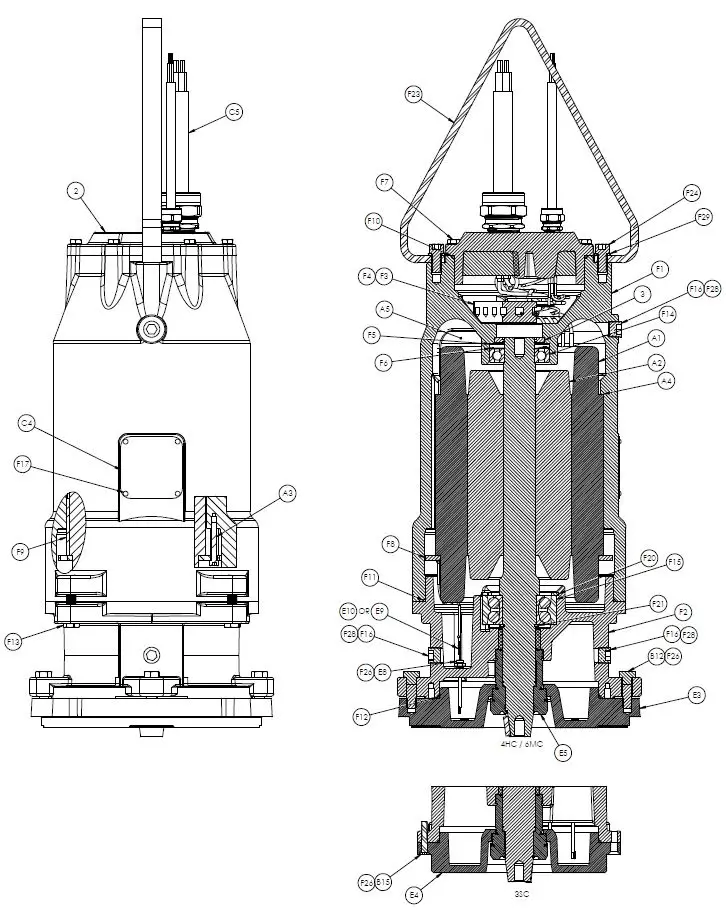 PENTAIR-HPS3SC(X)-Submersible-Solids-Handling-Pump-FIG 3