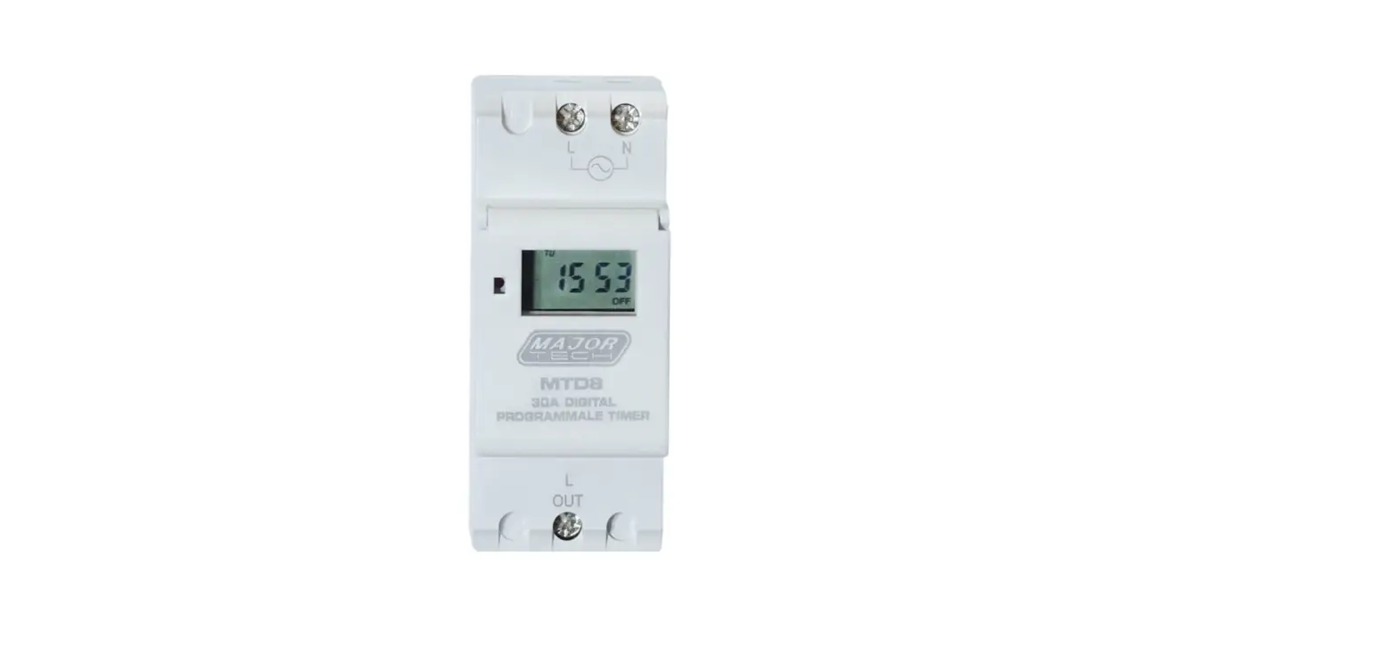 Major Tech Mtd8 Digital Programmable Timer Installation Guide