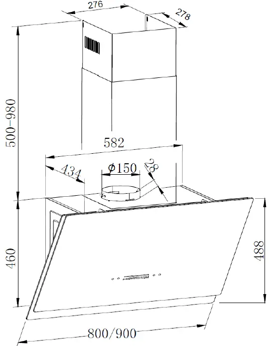 Amica KHF 695 605 S Kitchen Extractor Hood 03
