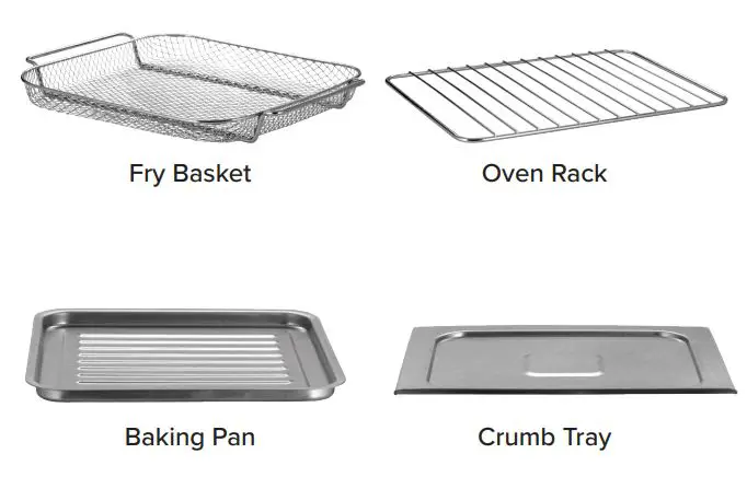 Gourmia GTF7600 Digital Air Fryer Oven User Manual - KNOW YOUR AIR FRYER OVEN
