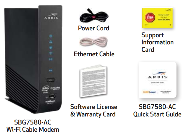 ARRIS SBG7580-AC Wi-Fi Cable Modem -