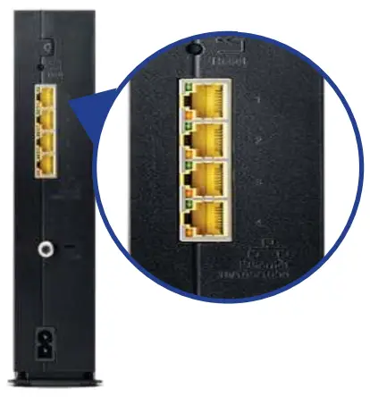 ARRIS SBG7580-AC Wi-Fi Cable Modem - Connect the Ethernet