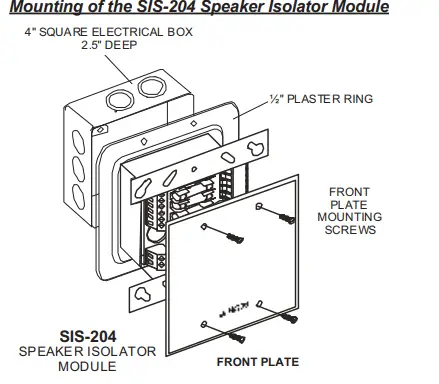 Mircom-SIS-204-Speaker-Isolator-Module-FIG-1