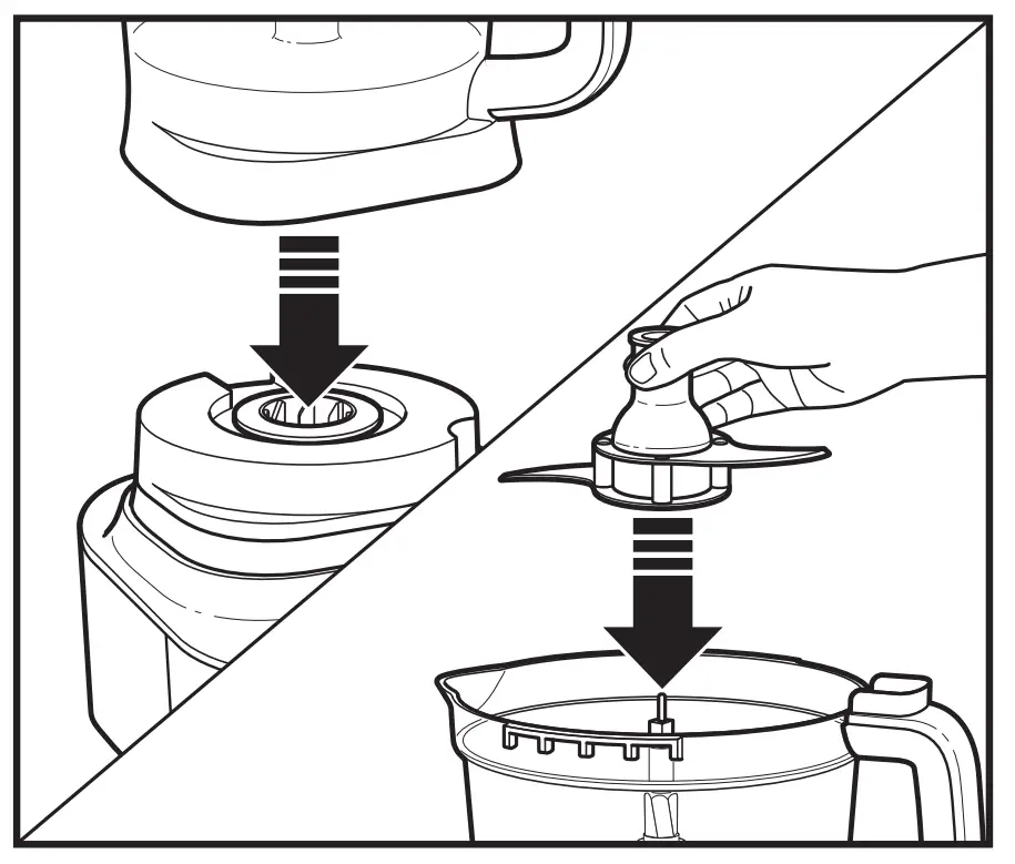 How to Use Stainless Steel
Chopping/Pureeing Blade