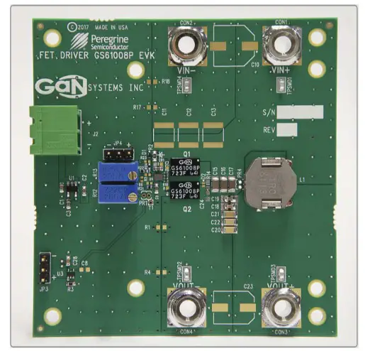 GaN Systems GS61008P-EVBHF E-HEMT Half Bridge Evaluation Board - Evaluation Board