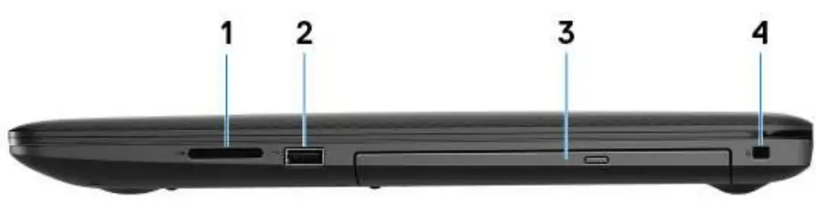 DELL Inspiron 3793 Laptop - card slot