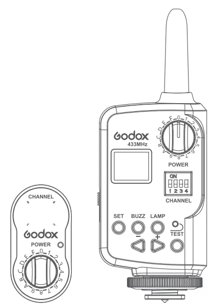 Godox MS200V Compact Studio Flash - control