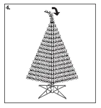 COSTWAY CM23531 Flocked Christmas Tree - part a2