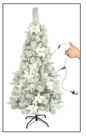 COSTWAY CM23531 Flocked Christmas Tree - part a3