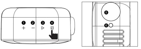 Divoom Tivoo Max Pixel Art Bluetooth Wireless Speaker - menual alarm
